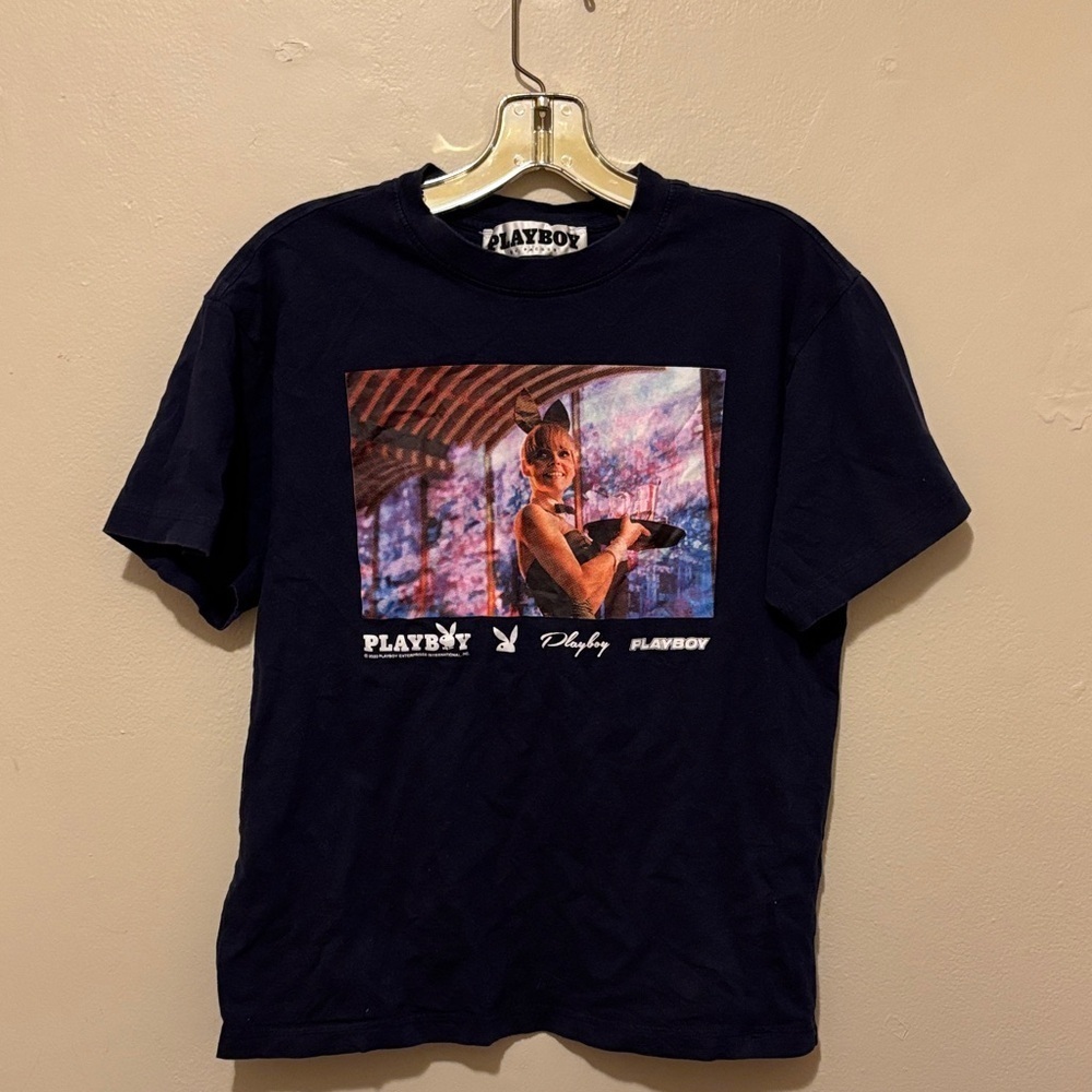 PLAYBOY Black Graphic T-Shirt
